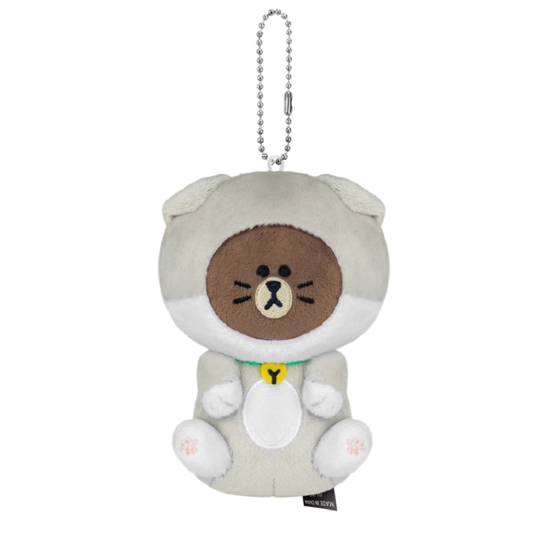 現貨 Line Friends Kitten Brown 公仔絨毛掛飾 – Browniac Line Friends
