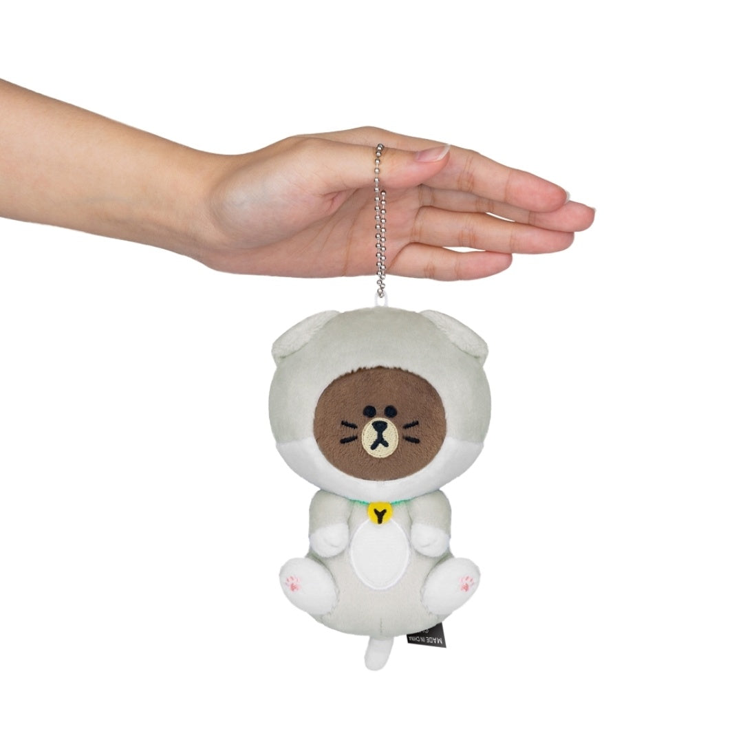 現貨 Line Friends Kitten Brown 公仔絨毛掛飾 – Browniac Line Friends