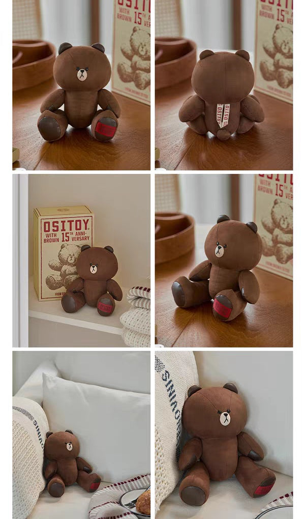 Line Friends 熊大15週年Ositoy 系列公仔& 鎖匙扣Brown 15th