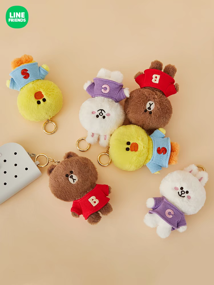 Line Friends Brown Cony Sally 毛絨公仔鎖匙扣 – Browniac Line Friends