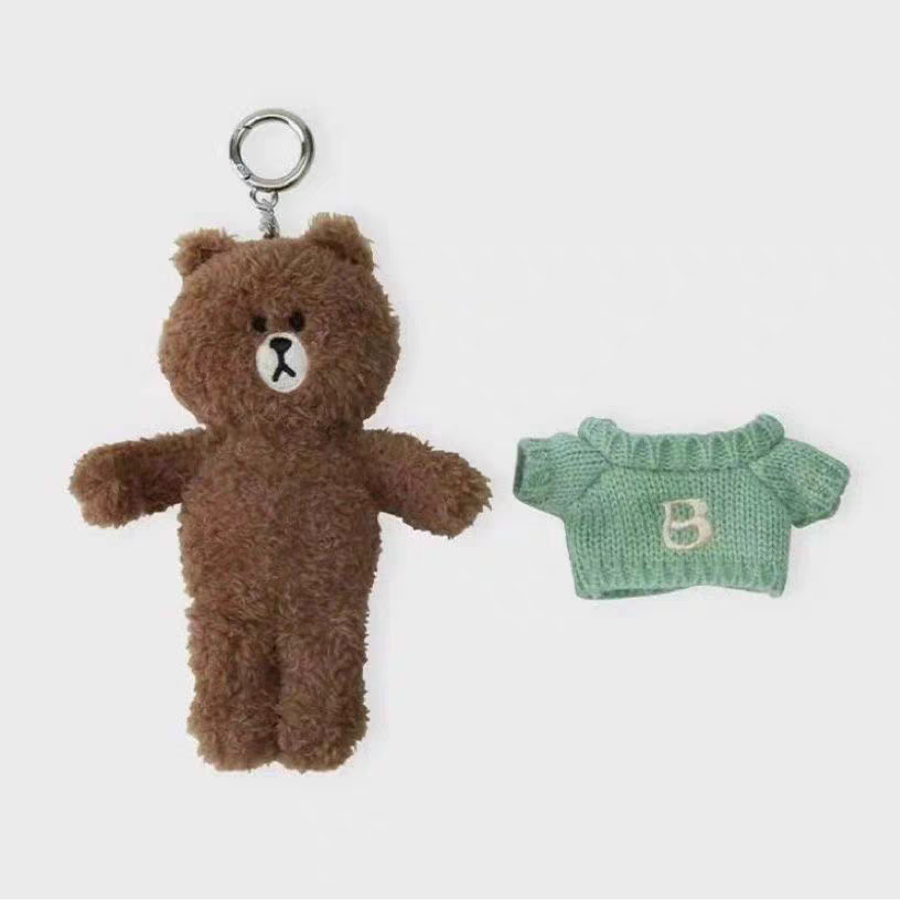現貨 Line Friends Brown熊大By Brown系列毛衣公仔鎖匙扣 Key Chain – Browniac Line Friends
