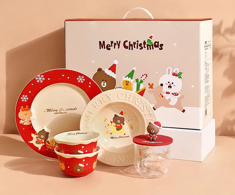 Line Friends 聖誕餐具禮盒Christmas Tableware set – Browniac Line