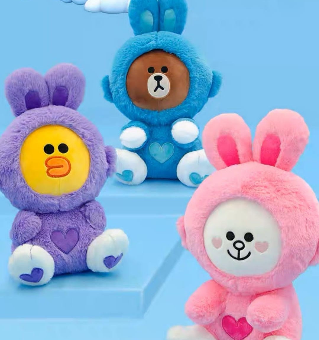 Line Friends Brown Cony Sally 兔年公仔 (兩個size) – Browniac Line Friends