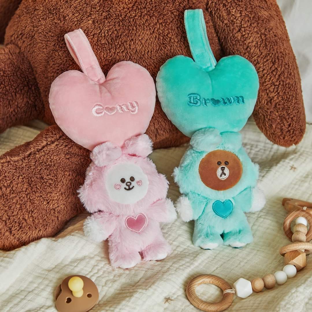 現貨 Line Friends Brown 音樂伸縮嬰兒公仔 – Browniac Line Friends