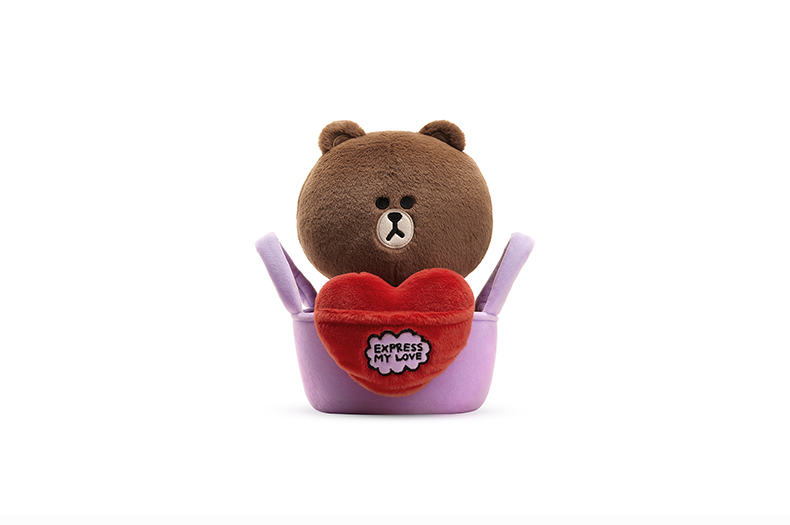 特價現貨 Line Friends Brown 情人節告白公仔 – Browniac Line Friends