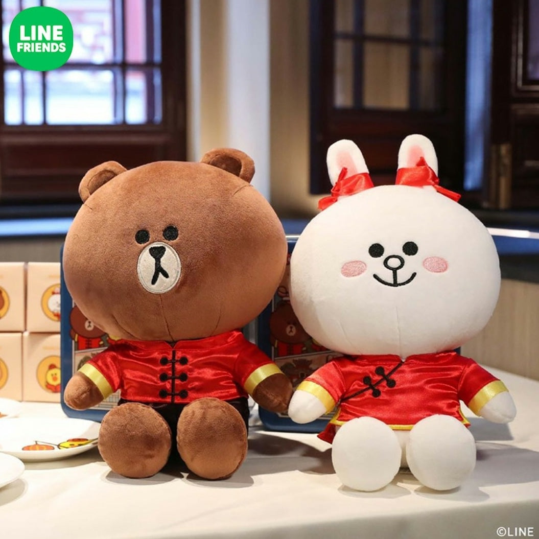 Line Friends Brown & Cony 30 cm中國風公仔一對 – Browniac Line Friends