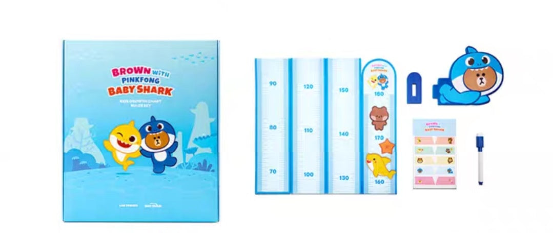 Line Friends Brown x Baby Shark 幼兒身高貼 – Browniac Line Friends