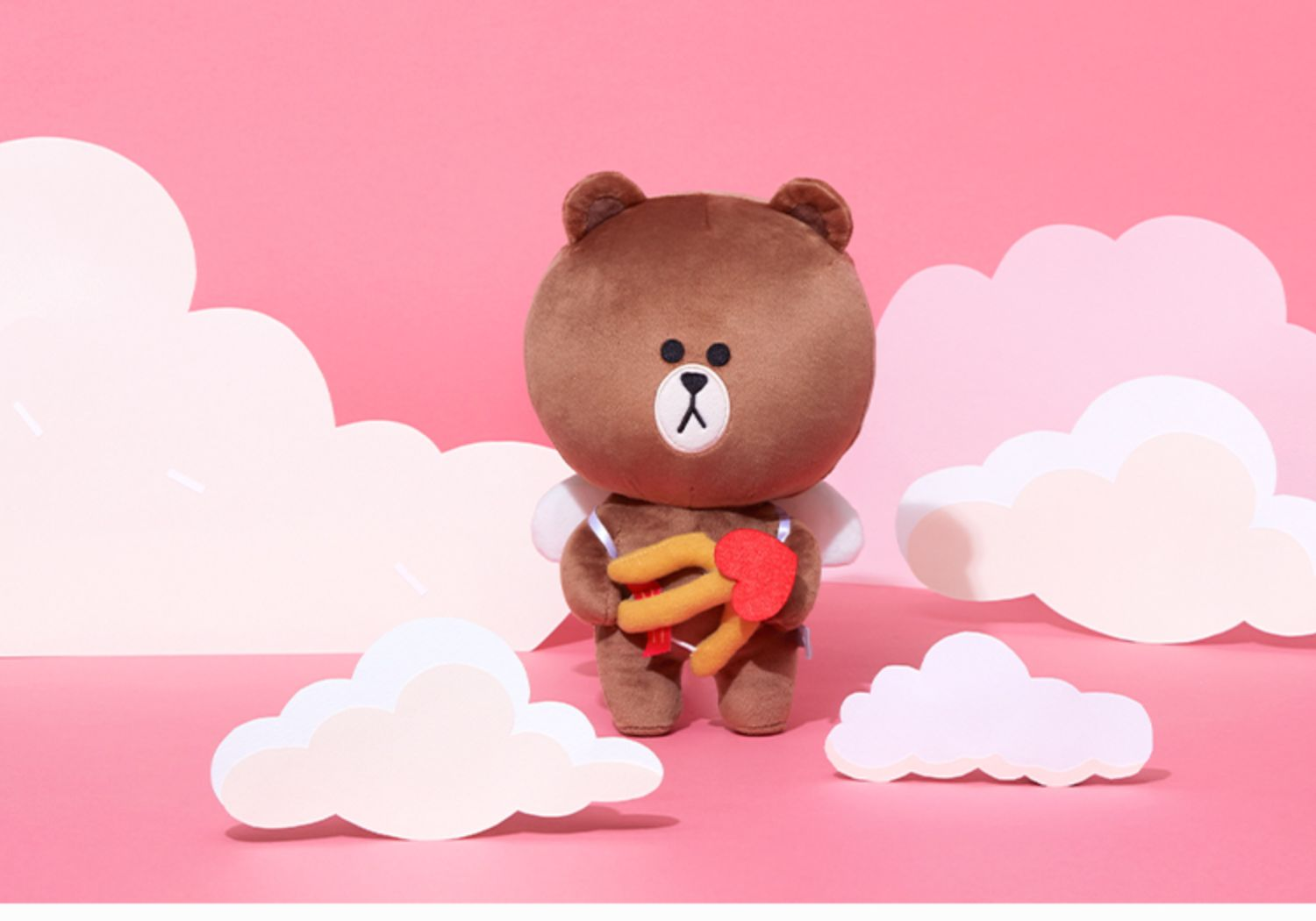 Line Friends Brown & Cony 邱比特公仔一對 – Browniac Line Friends